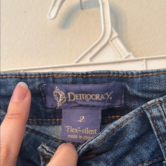 Democracy Jeans with Embellished Hem - Picture 3 of 5